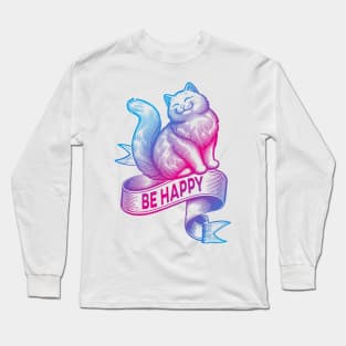 Happy Cat | Cat Lover Gift Long Sleeve T-Shirt